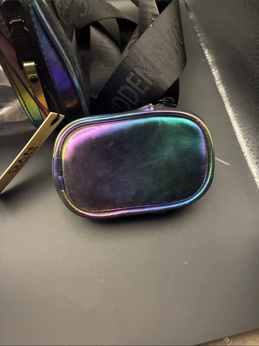 🎉🎉🎉Iridescent Clear Mini Satchel with Detachable Pouch - Multicolor - Picture 5 of 6
